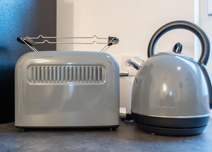 アパート Modernes Augusta Am Rhein, Vollausgestattet, Ruhig Und Verkehrsguenstig Gelegen コブレンツ